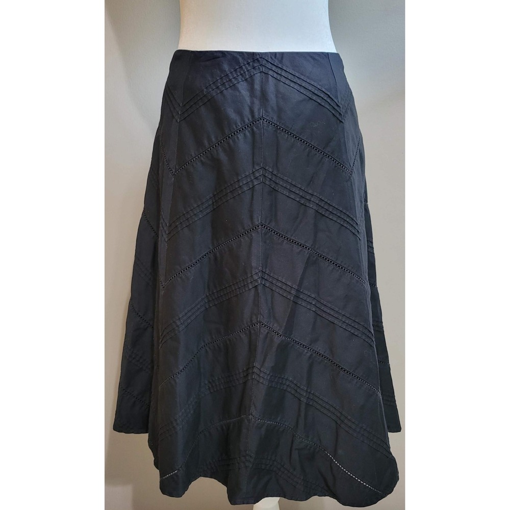 Jones New York Cotton Aline Midi Skirt